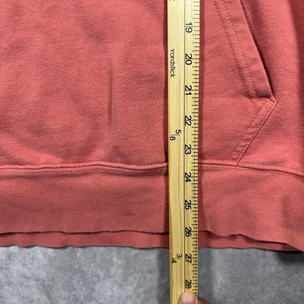 The North Face Mens Large Never Stop Exploring Box Logo Hoodie Red Clay Fleece